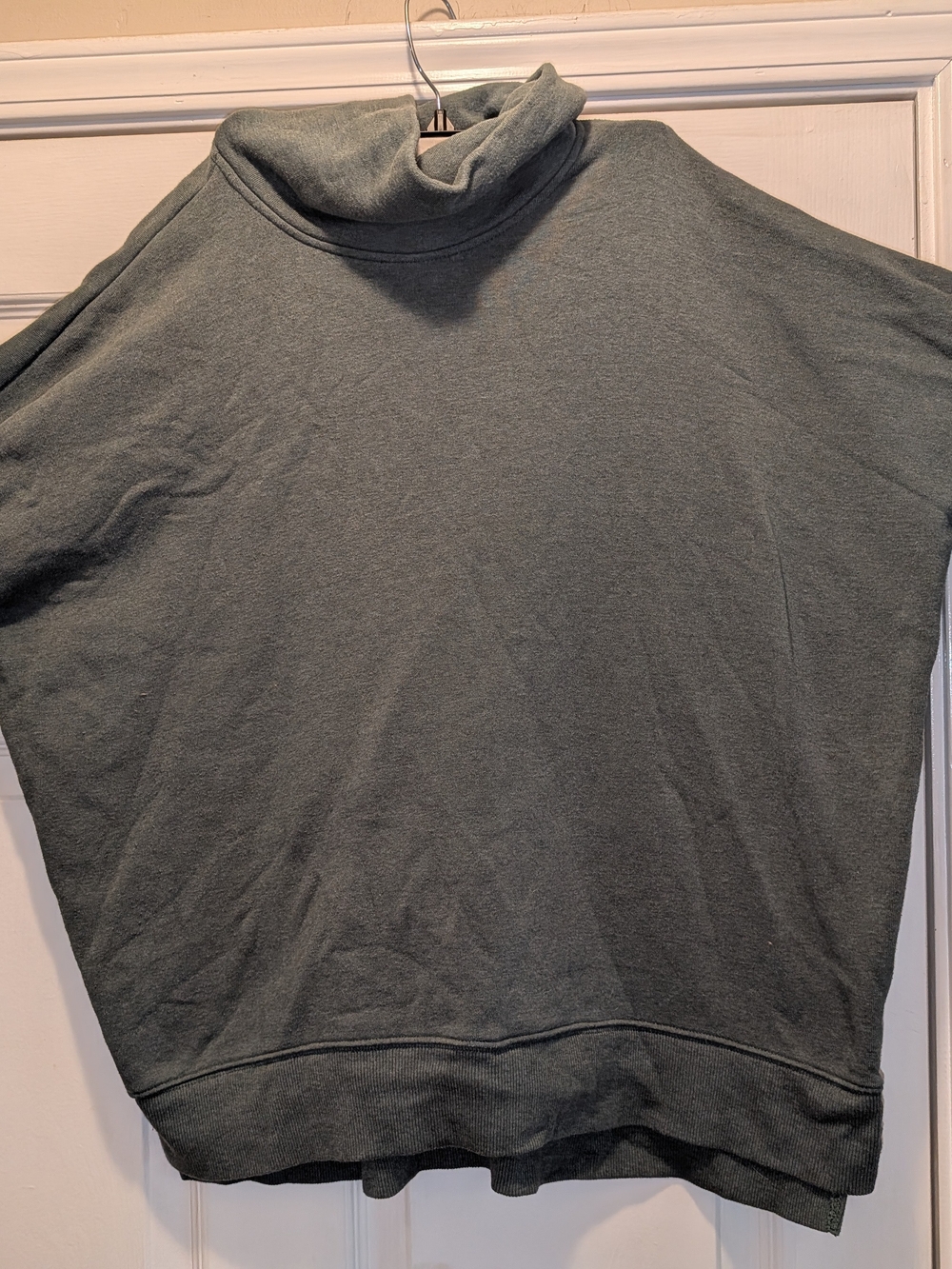 Time and Tru Women's Turtleneck Sweater in Olive